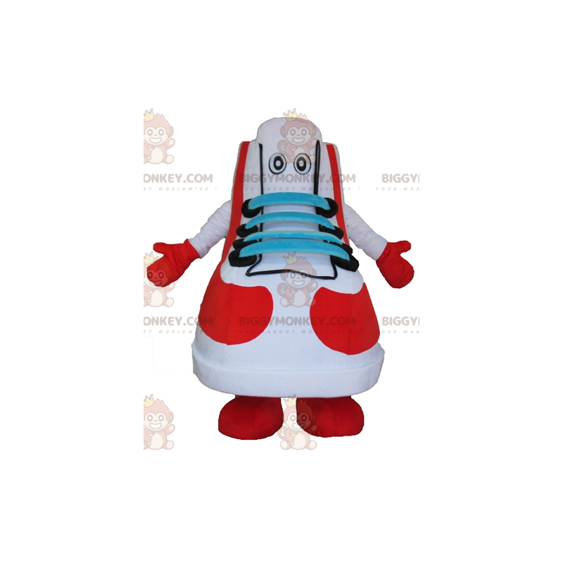 Costume de mascotte BIGGYMONKEY™ de basket de chaussure blanche Costume de mascotte BIGGYMONKEY™ de basket de chaussure blanche