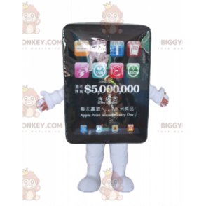 Costume de mascotte BIGGYMONKEY™ de tablette tactile noire géante - Mascottes non-classées - BIGGYMONKEY_04384 - BiggyMonkey.com