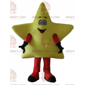 Søt smilende gigantisk gul stjerne BIGGYMONKEY™ maskotkostyme - Uklassifiserte maskoter - BIGGYMONKEY_04385 - BiggyMonkey.com