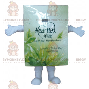 White and Green Tea Bag Box BIGGYMONKEY™ Mascot Costume -