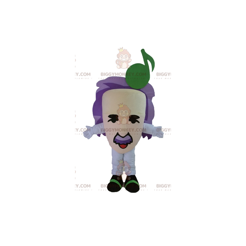 BIGGYMONKEY™ Maskottchen-Kostüm mit lila Haaren und Riesenkopf - Nicht klassifizierte Maskottchen - BiggyMonkey.com