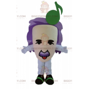 Lillahåret musiker kjempehode BIGGYMONKEY™ maskotkostyme - Uklassifiserte maskoter - BIGGYMONKEY_04390 - BiggyMonkey.com