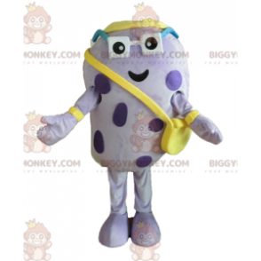 Disfraz de mascota BIGGYMONKEY™ de insecto morado con lunares