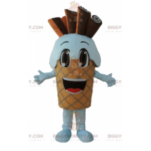 Giant Chocolate Ice Cream Cone BIGGYMONKEY™ Mascot Costume –