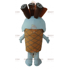Giant Chocolate Ice Cream Cone BIGGYMONKEY™ Mascot Costume –