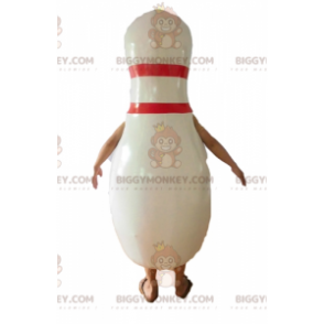 Giant White and Red Skittle BIGGYMONKEY™ Mascot Costume -