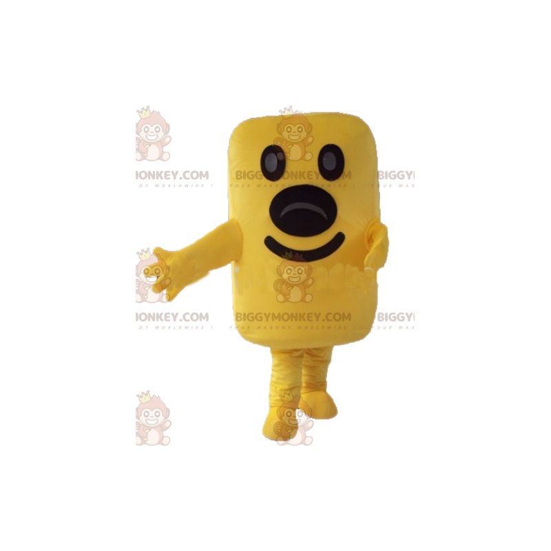 Disfraz de mascota de hombre amarillo gigante rectangular Disfraz de mascota de hombre amarillo gigante rectangular
