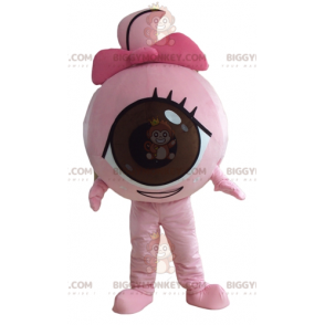 Søt All Round Pink Giant Eye BIGGYMONKEY™ maskotkostyme - Uklassifiserte maskoter - BIGGYMONKEY_04401 - BiggyMonkey.com