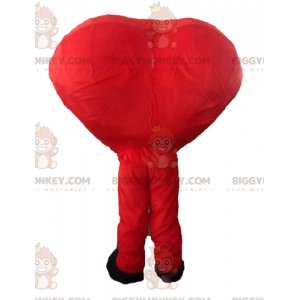 Smiling Giant Red Heart BIGGYMONKEY™ Mascot Costume -