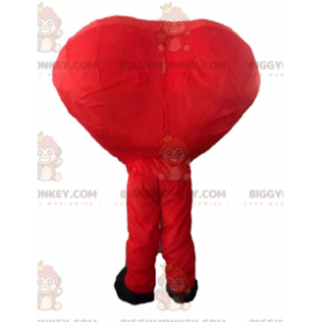 Χαμογελαστή στολή μασκότ BIGGYMONKEY™ Giant Red Heart - Μη ταξινομημένες μασκότ - BIGGYMONKEY_04406 - BiggyMonkey.com