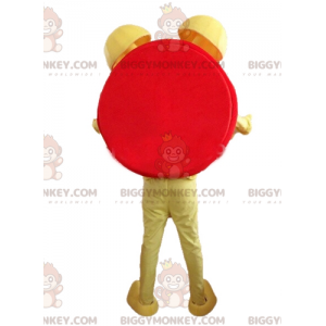 Funny Smiling Red Yellow and White Alarm Clock BIGGYMONKEY™