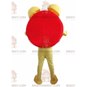 Funny Smiling Red Yellow and White Alarm Clock BIGGYMONKEY™