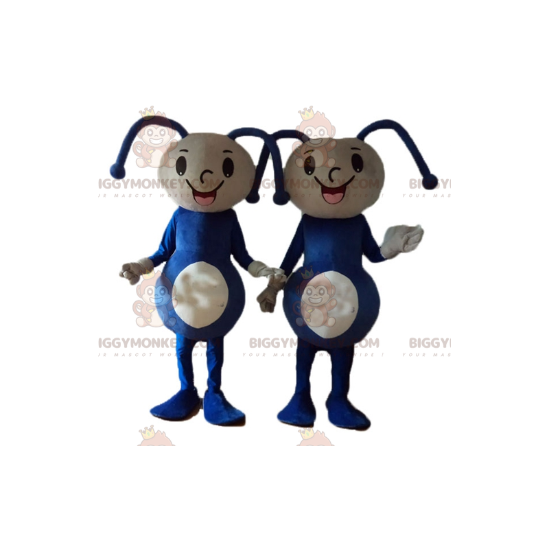 2 BIGGYMONKEY™s Blue and Beige Doll Girls Mascot -