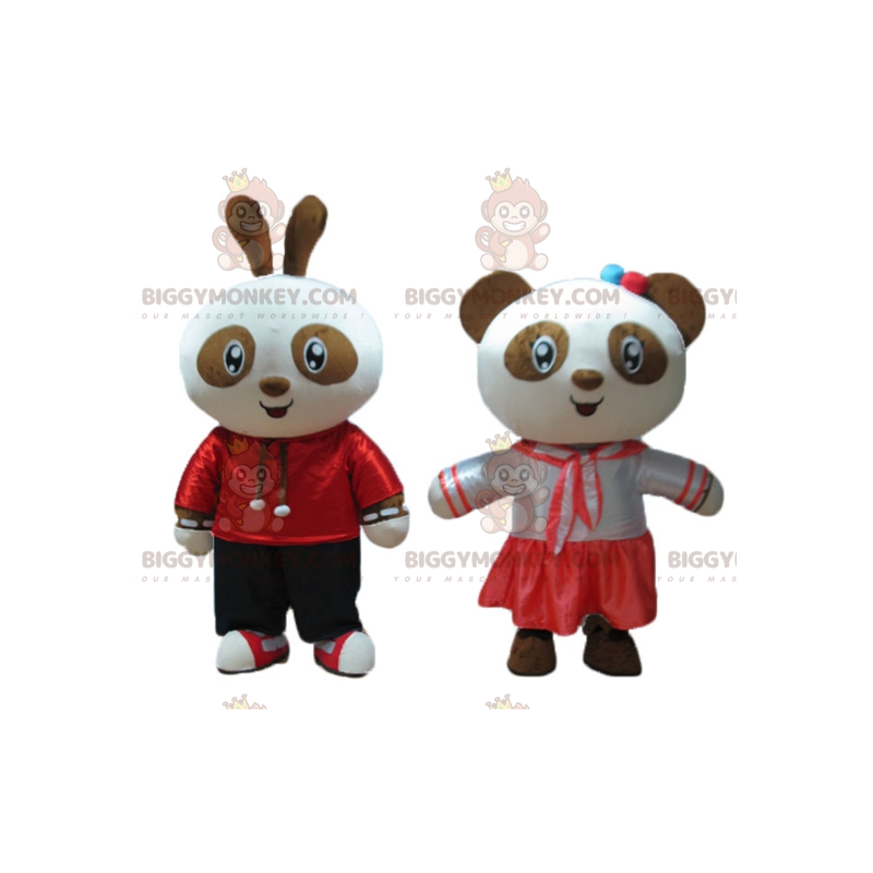 BIGGYMONKEY's mascotte een lachend bruin en wit konijntje en