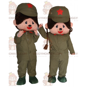 2 Maskot BIGGYMONKEY™ Kiki, slavné vojenské plyšové opice –