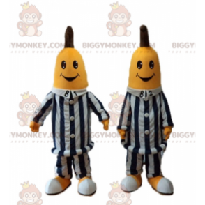 BIGGYMONKEY™ s maskotem banánů v pyžamu australský kreslený film - Ovocný maskot - BIGGYMONKEY_04420 - BiggyMonkey.com