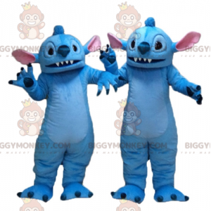 2 BIGGYMONKEY™s maskot af Stitch rumvæsenet fra Lilo og Stitch