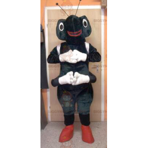 Costume de mascotte BIGGYMONKEY™ de fourmi noire et blanche -