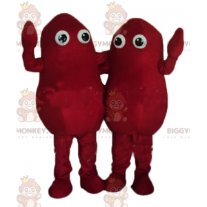 2 BIGGYMONKEY™s røde potetmannmaskoter - Maskotter for menn - BIGGYMONKEY_04437 - BiggyMonkey.com