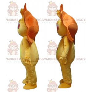 2 BIGGYMONKEY's oranje en gele leliebloemmascotte - Niet-geclassificeerde mascottes - BIGGYMONKEY_04438 - BiggyMonkey.com