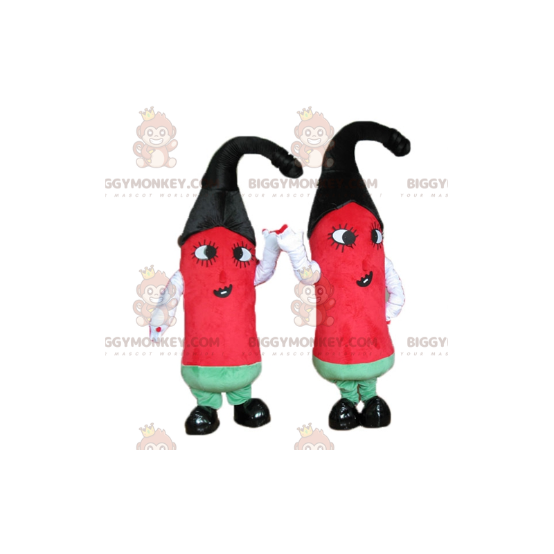 2 chiles rojos, verdes y negros de mascota BIGGYMONKEY™ - 2 chiles rojos, verdes y negros de mascota BIGGYMONKEY™ -