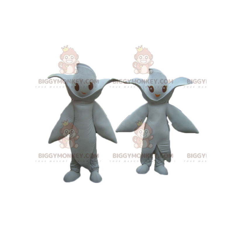 2 flores brancas gigantes mascote BIGGYMONKEY™s – 2 flores brancas gigantes mascote BIGGYMONKEY™s –