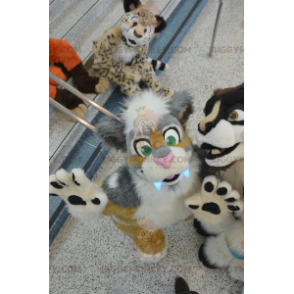 Heel schattig grijs, beige en witte kat BIGGYMONKEY™
