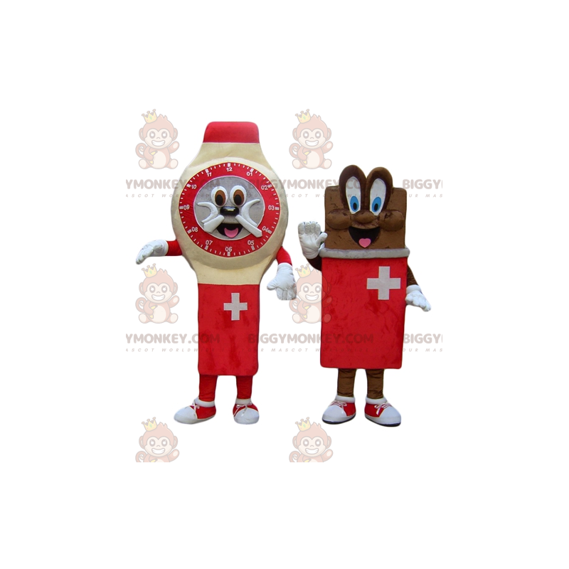 Duo de mascottes BIGGYMONKEY™ une montre et une tablette de Duo de mascottes BIGGYMONKEY™ une montre et une tablette de