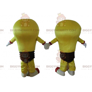 Super Cheerful Yellow M&M's BIGGYMONKEY™ Mascot Sizes L (175-180CM)