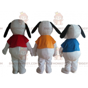 3 BIGGYMONKEY™s berühmtes Cartoon-Hunde-Snoopy-Maskottchen -