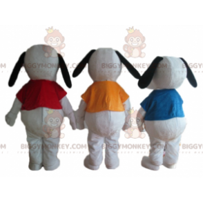 3 BIGGYMONKEY™s Famous Cartoon White Dog Snoopy Mascot –