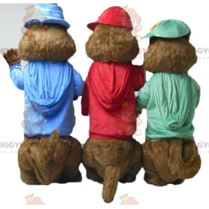 3 BIGGYMONKEY™-orava-maskottia Alvin and the Chipmunksilta -