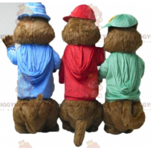 3 BIGGYMONKEY™s squirrel mascots from Alvin and the Chipmunks -