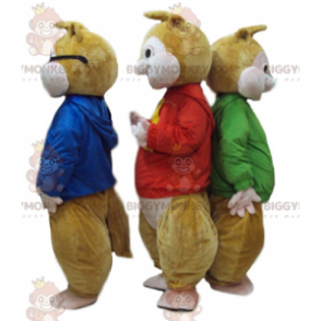3 BIGGYMONKEY™s squirrel mascots from Alvin and the Chipmunks -