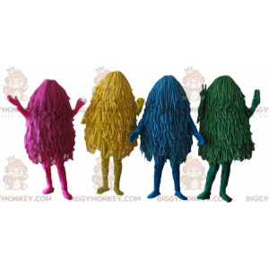 4 BIGGYMONKEY™s mascot colorful mops - Biggymonkey.com