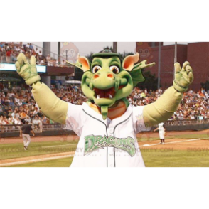 Fat Green Dragon BIGGYMONKEY™ maskotkostyme - Dragon maskot - BIGGYMONKEY_0577 - BiggyMonkey.com