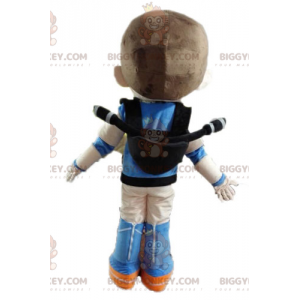 Futuristic Superhero Boy BIGGYMONKEY™ Mascot Costume –