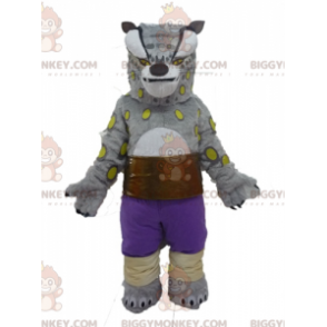 Costume de mascotte BIGGYMONKEY™ de Taï Lung léopard de Kung Fu