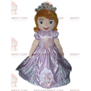 BIGGYMONKEY™ Disfraz de mascota Princesa pelirroja con vestido