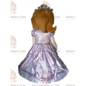 BIGGYMONKEY™ Mascot Costume Redhead Princess In Pink Dress -