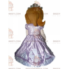 BIGGYMONKEY™ Mascot Costume Redhead Princess In Pink Dress -