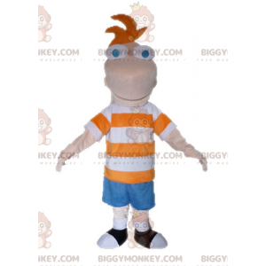 BIGGYMONKEY™ mascot costume of Phineas from the TV series