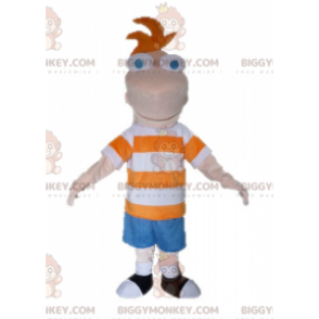 BIGGYMONKEY™ mascot costume of Phineas from the TV series