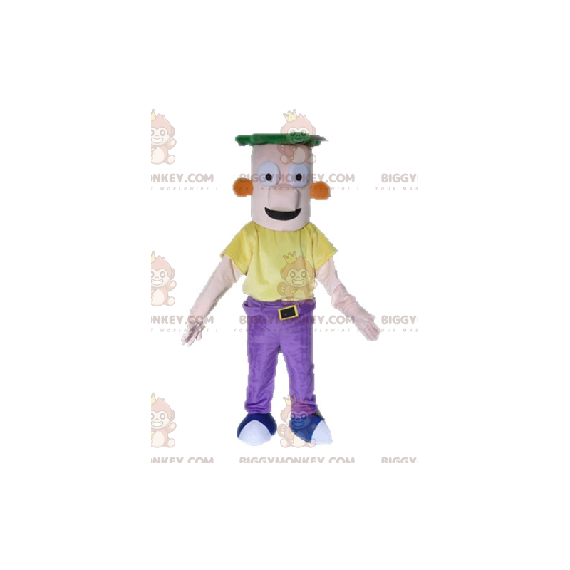 BIGGYMONKEY™ mascot costume of Ferb from the Phineas and Ferb