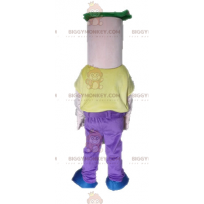 BIGGYMONKEY™ mascot costume of Ferb from the Phineas and Ferb