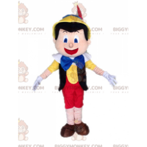 Pinocchio Famous Cartoon Puppet BIGGYMONKEY™ Mascot Costume -