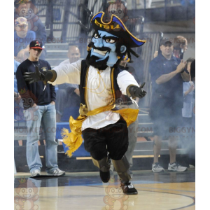 Blue Pirate BIGGYMONKEY™ Mascot Costume In Traditional Garb –