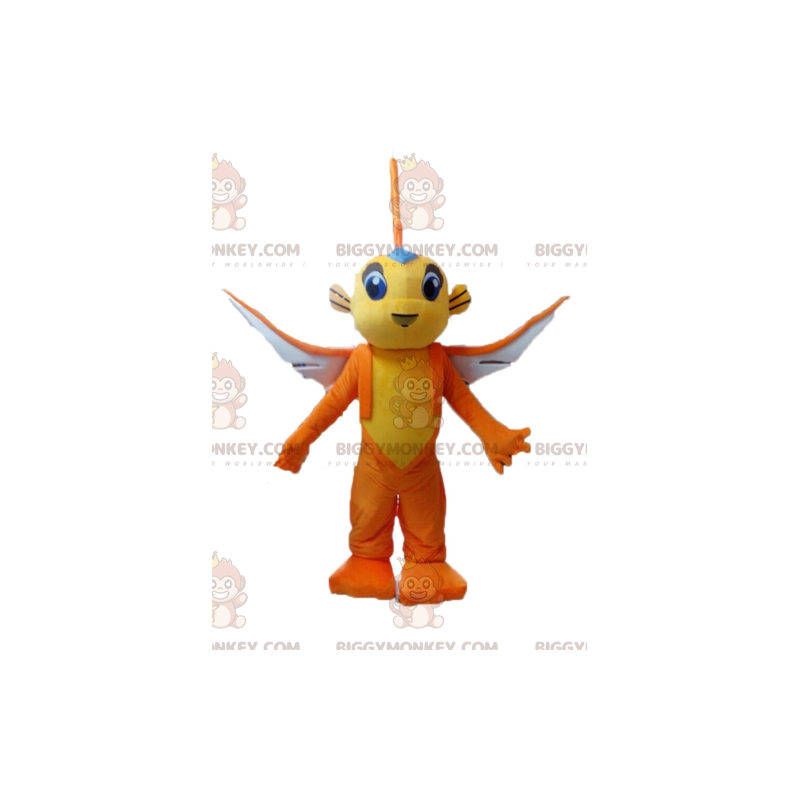 Gul og orange flyvefisk BIGGYMONKEY™ maskotkostume -