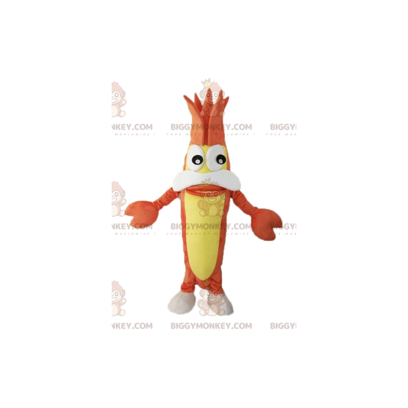 Disfraz de mascota BIGGYMONKEY™ de cangrejo rojo Tamaño L (175-180 CM)