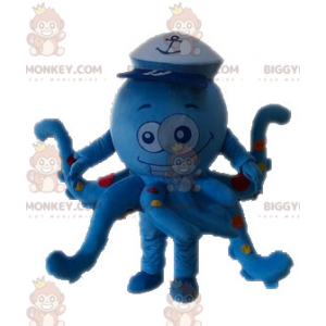 Blue Polka Dot Octopus Octopus BIGGYMONKEY™ Mascot Costume -